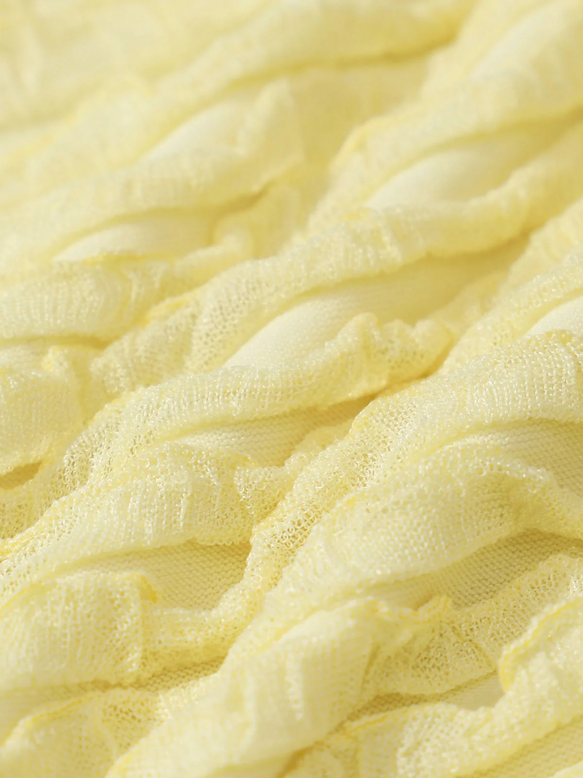 Yellow Polyester Pin-up Bikini Set - Image 10