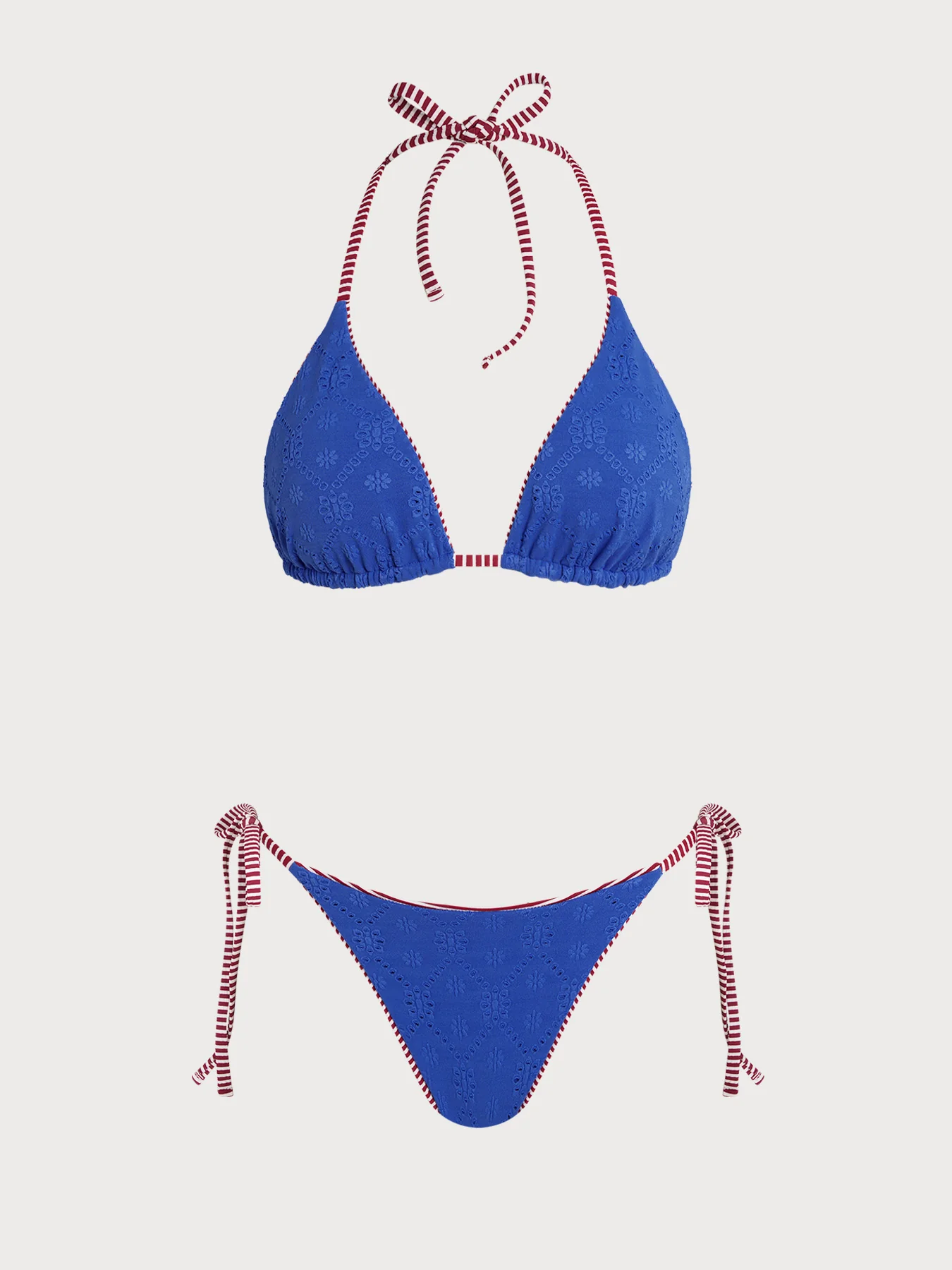 Yellow Striped Reversible Bikini Set - Image 22